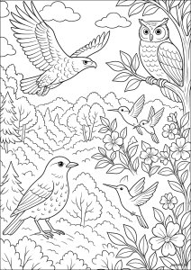 Einklang der geflügelten Fauna