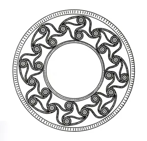 Keltische Kunstzeichnung, Die Einem Mandala ähnelt