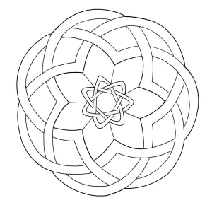 Einfaches Keltisches Kunstmandala