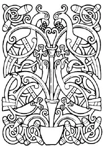 Vögel   Keltischer Kunststil