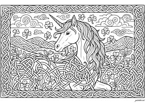 Verzaubertes keltisches Einhorn