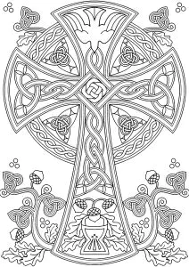Keltisches Kreuz Und Quasten