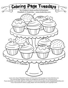 Cupcakes Farbige Seiten 125