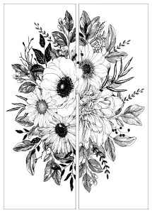 Blumen In Zwei Teilen