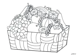 Korb Mit Früchten