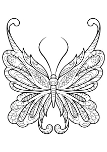 Unglaublicher Schmetterling Mit Einfachen Motiven