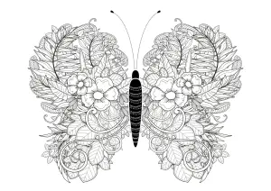 Schmetterling Mit Unglaublichen Blättern