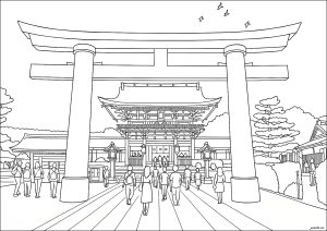 Fushimi inari taisha schrein   kyoto (japan)