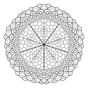 Einzigartiges Mandala Design
