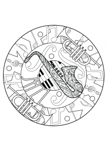 Harmonisches Mandala zum Thema Jazz