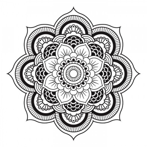 Mandala Zum Freien Download Einfache Blume