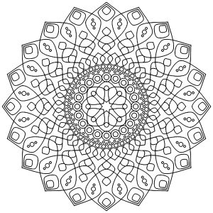 Beruhigendes Mandala