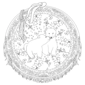 Mandala Mit Eisbären