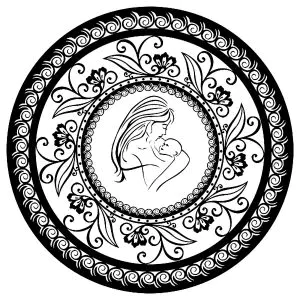 Ein Mandala Zur Feier Des Muttertags