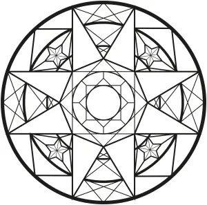 Mandala Mit Diamanten