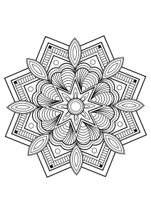 Mandala Aus Kostenlosen Malbüchern Für Erwachsene   10