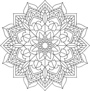 Einfaches Blumenmandala