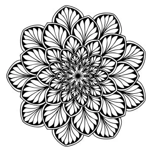 Mandala Mit Blättern