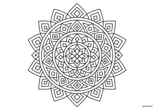 Symmetrisches geometrisches Mandala