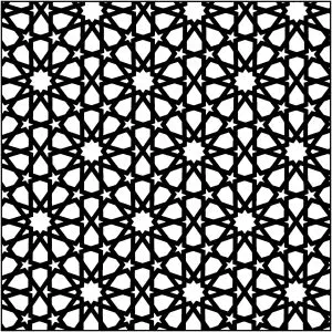 Maurische kunst   dicke linien und sterne