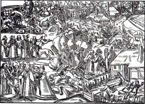 Gravur, Die Eine Hexensabbat Szene Darstellt