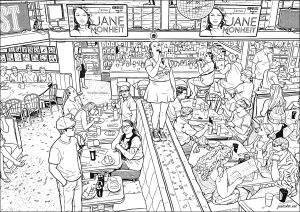 Eine lebhafte atmosphäre im ellen's stardust diner