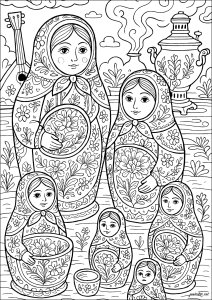 Matrjoschkas und russische Traditionen