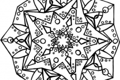 Magnífica mandala "Flor da Vida". Fácil de colorir.