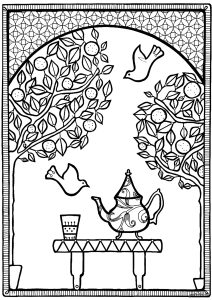 A serenidade de um jardim oriental