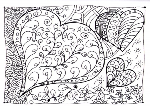 Desenhos para colorir gratuitos para crianças de Anti-Stress / Zen