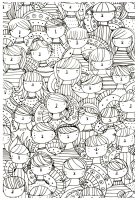 Desenhos Simples Para Crianças Para Colorir De Anti Stress / Zen