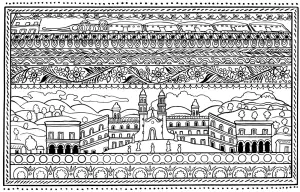 Desenhos Para Colorir De Arquitetura E Casa Para Baixar