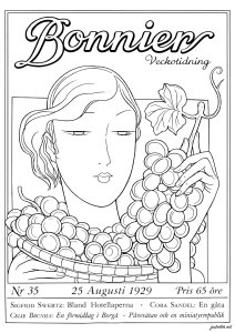 Capa da revista Bonnier   Art Déco Nórdico (1929)