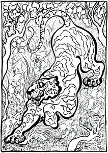 Paul Élie Ranson   Tiger In The Jungle  Versão 1 
