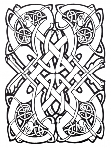 Desenhos para colorir de Arte celta para baixar