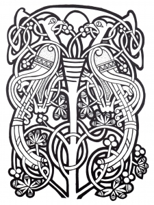 Desenhos para colorir gratuitos de Arte celta para imprimir