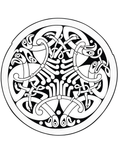 Desenhos para colorir gratuitos de Arte celta para baixar