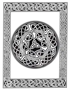 Desenhos para colorir de arte celta para imprimir