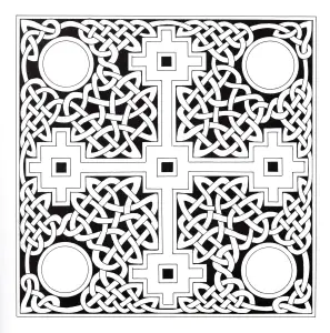 Desenhos para colorir gratuitos de arte celta para baixar