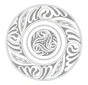 Desenhos para colorir para crianças de arte celta
