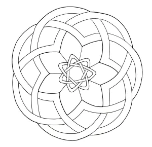 Desenhos para colorir de arte celta para imprimir e colorir