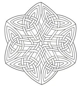 Desenhos para colorir gratuitos de arte celta para imprimir e colorir
