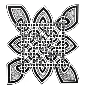 Desenhos para colorir gratuitos de arte celta para imprimir