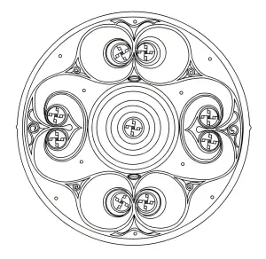 Desenhos para colorir para crianças de arte celta