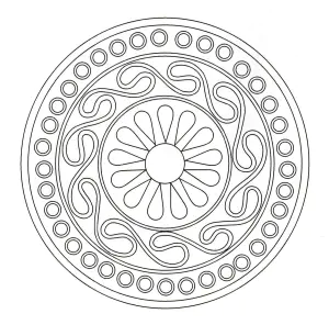 Desenhos para colorir gratuitos de arte celta para baixar