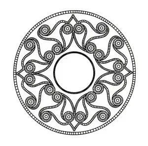 Desenhos simples para colorir de arte celta para imprimir e colorir