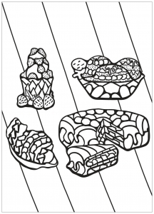 Desenhos Para Colorir De Bolos De Copo Para Crianças