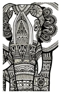 Desenhos Simples Para Crianças Para Colorir De Elefantes