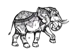 Desenhos Para Colorir Gratuitos De Elefantes Para Baixar