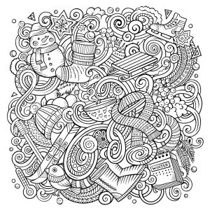 Desenhos Animados Doodles : O Inverno Chegou